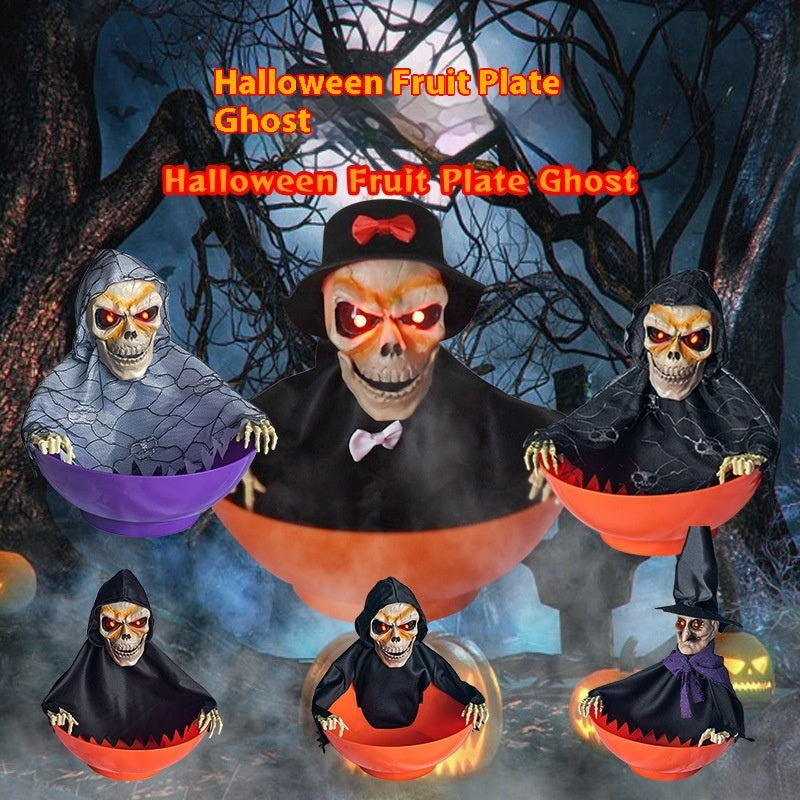 Halloween Elektrische Obst platte Ghost Party Layout Requisiten